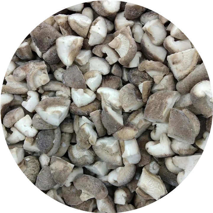 Sinocharm Wholesale Price Premium Frozen Mushroom High Quality 1/4 Cut IQF Frozen Shiitake with BRC a From China