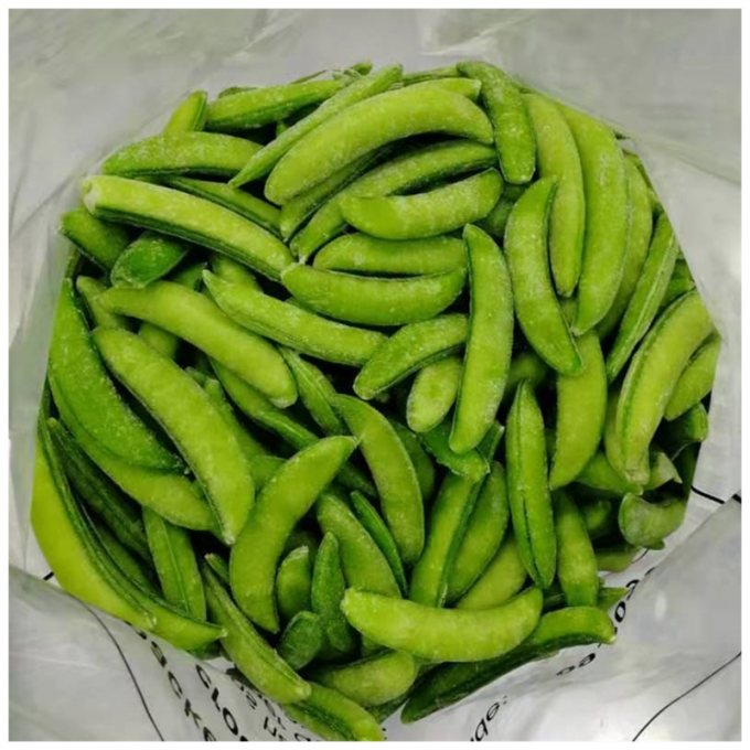China Fresh Frozen Vegetable New Crop IQF Frozen Sugar Snap Peas Stringless 2 Sides 0