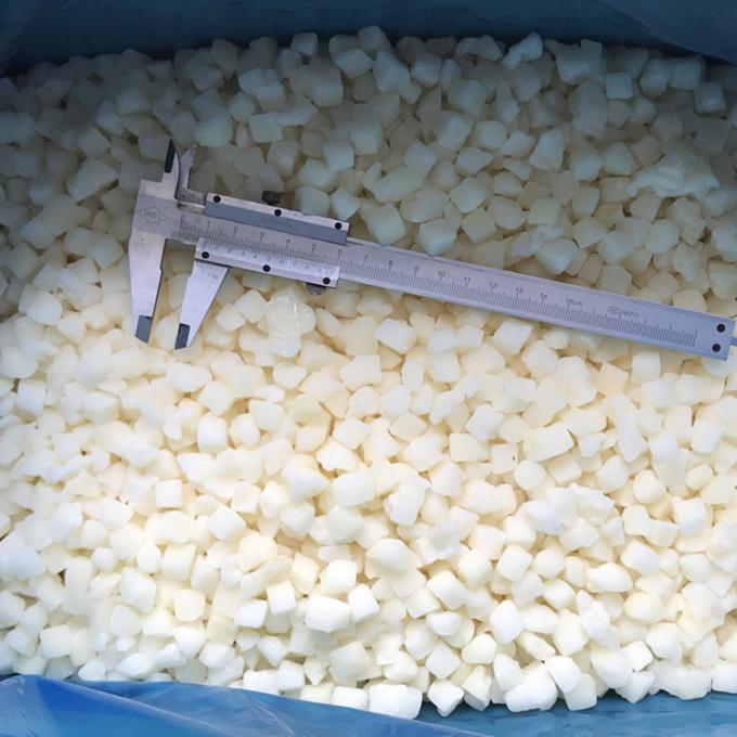 China Origin IQF Fresh Frozen Diced Pear Cubes Dices 10x10mm Good Price Frozen Fruits Snow Pear Diced 2