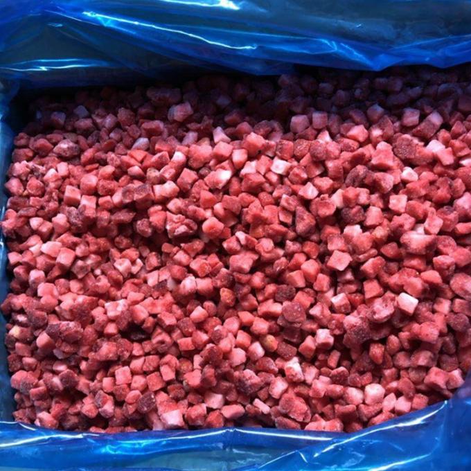 New Crop Good Quality Iqf Frozen Diced Strawberry Frozen Strawberry Dices From China 0