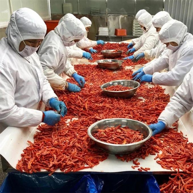 Certified Quality Professional Manufacture IQF Frozen Red Bell Pepper Strips 0