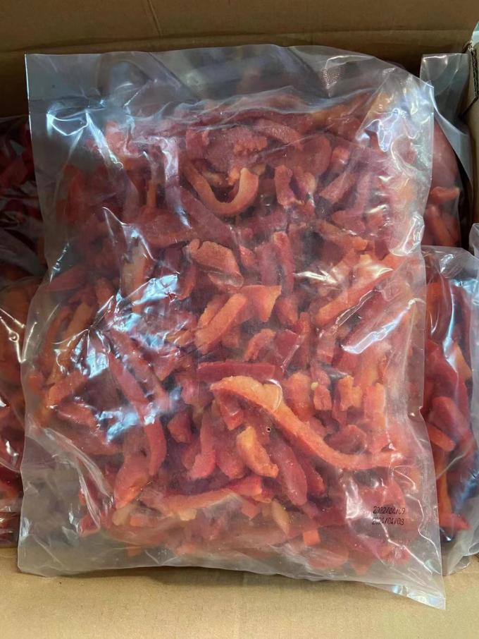 Certified Quality Professional Manufacture IQF Frozen Red Bell Pepper Strips 3