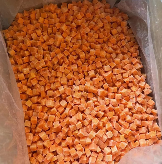 Wholesale Bulk Packed Frozen Pumpkin Diced Iqf Pumpkin Chunks Frozen Vegetables 0