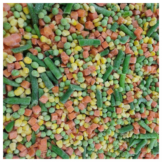 California Mixed Vegetables IQF 3-Way Frozen Whole Ingredients BRC HALAL HACCP Certified Fresh Corn Cube Chopped Fruit Carrot) 1