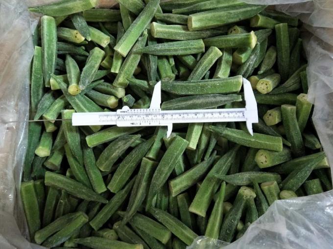 Frozen Lady's Fingers IQF Premium Okra Vegetable Whole and Sliced for Cooking Wholesale Bulk Supplier from Vietnam 4