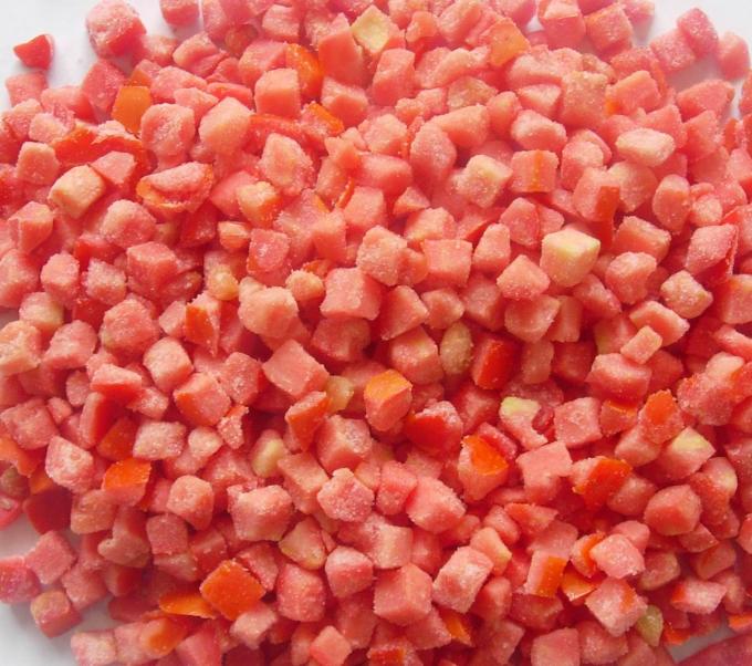 HALAL Certified Frozen Vegetables Factory IQF Tomato Dices 10mm Frozen Diced Tomatoes in China 0